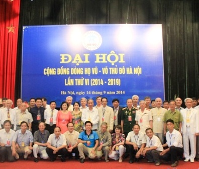 Đại hội Cộng đồng họ Vũ - Võ Thủ đô Hà Nội nhiệm kỳ VI thành công rực rỡ
